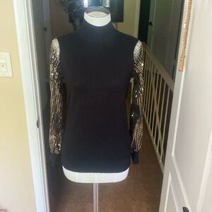 Cathrine Malandrino Sequence Sleeve Blouse